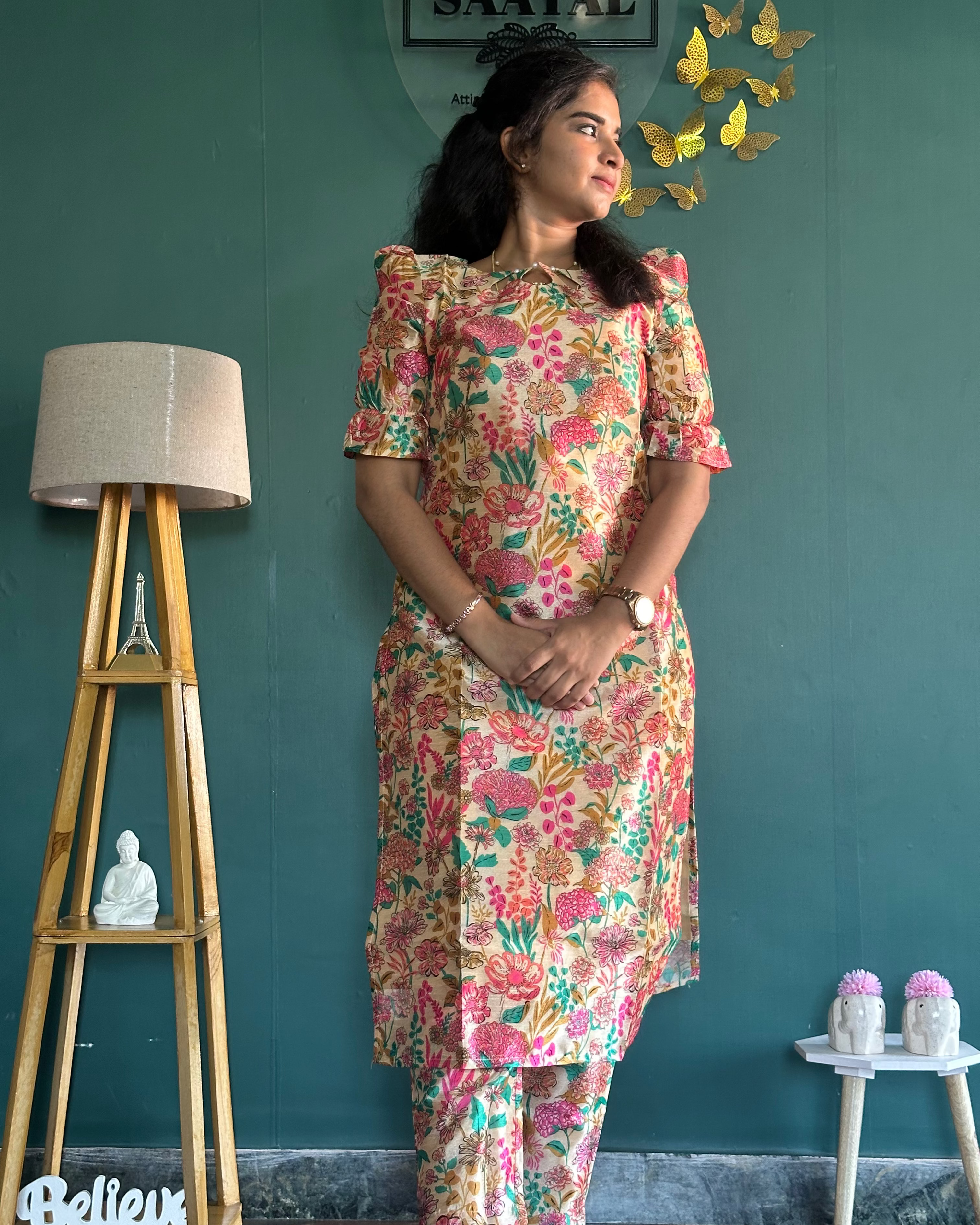 Floral Jarna Coord set