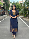 Meenakshi Gopuram Sungudi Cotton Coord Set
