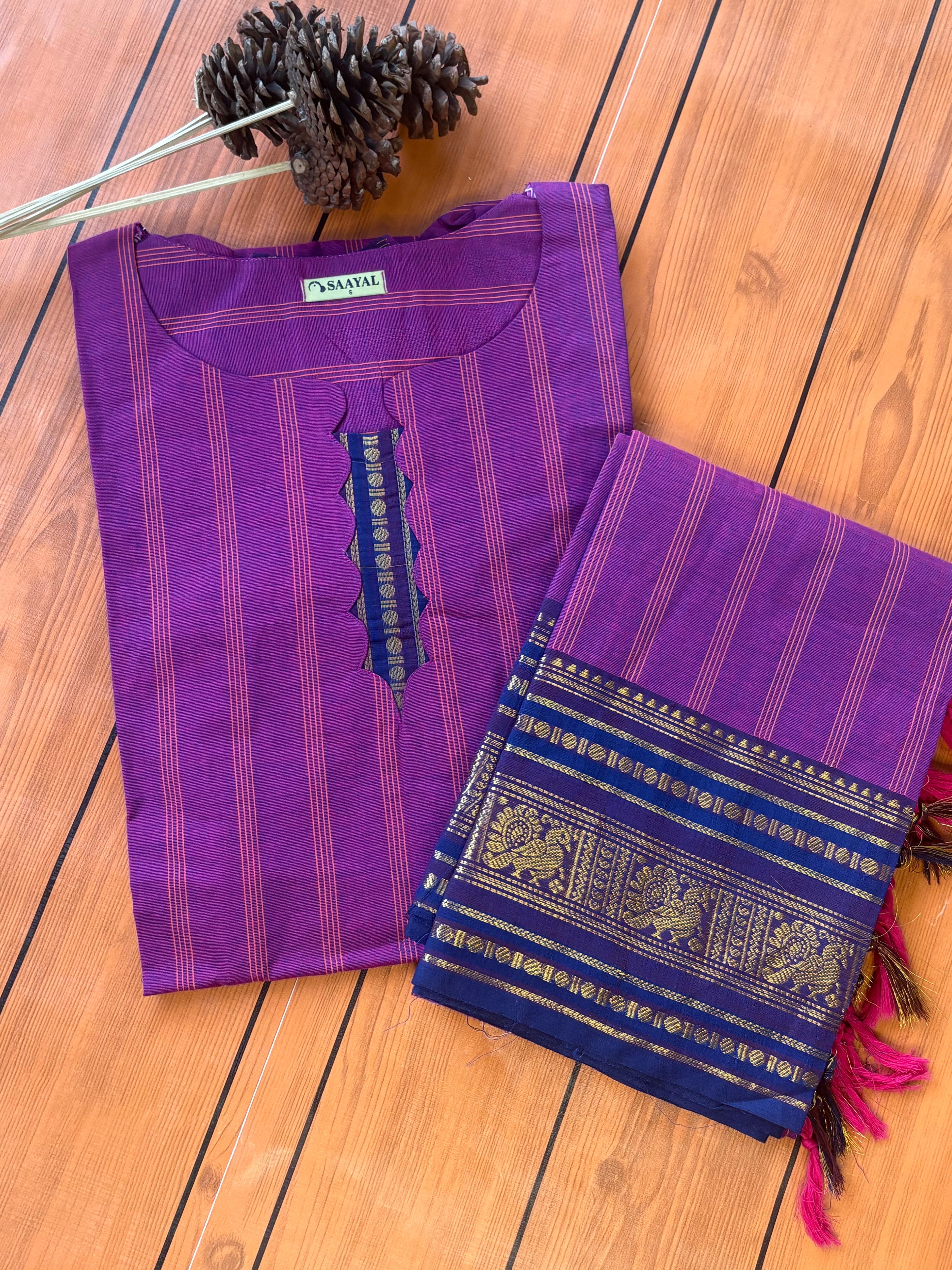 Kanchi Cotton Top and Dupatta Set