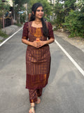 Meenakshi Gopuram Sungudi Cotton Co-ord Set