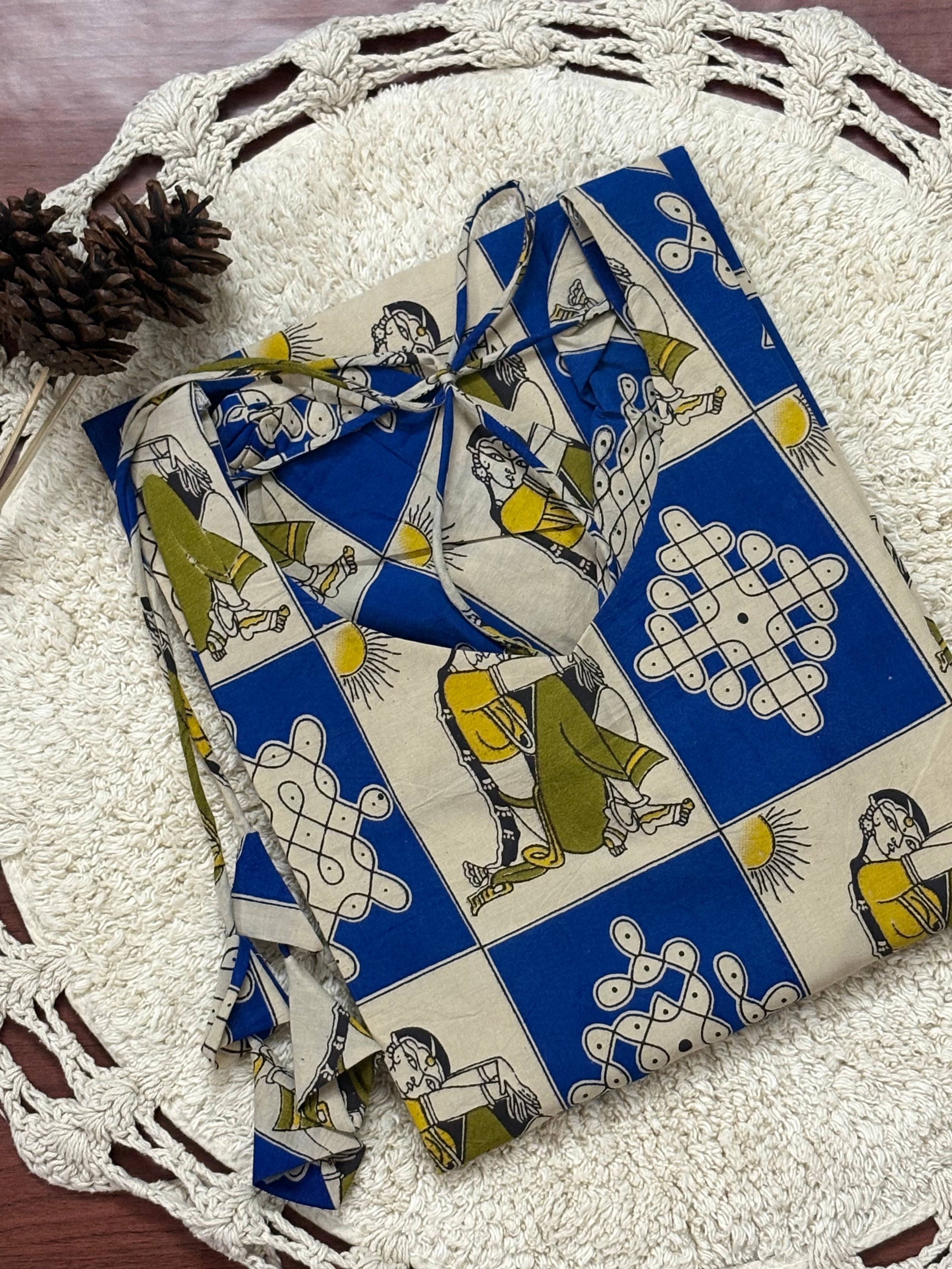 Bapu Bomma kalamkari Cotton Kurti