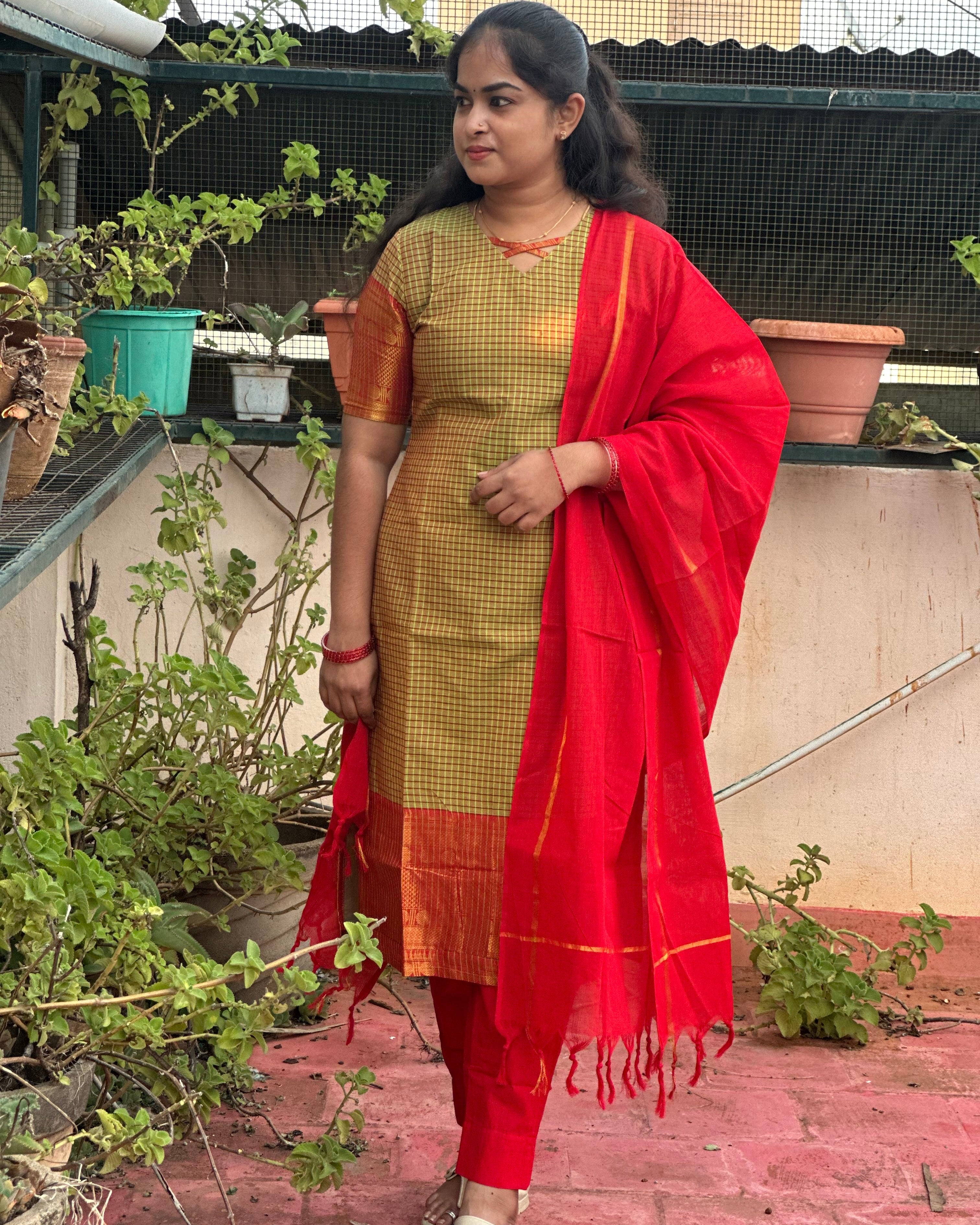 Premium Venkatagiri Cotton Suit Set