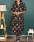 Black Kalamkari Cotton Coord